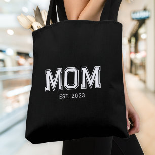 Moeder Richtte Nieuwe Moeder Cadeau Op Draagtas