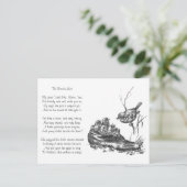 Moeder Robin en haar baby's in een schop Briefkaart (Staand voorkant)