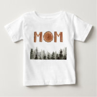 Moeder Rustiek Groene Bomen Baby T-shirt
