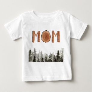 Moeder Rustiek Groene Bomen Baby T-shirt