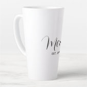 Moeder Script Elegante Moederdag Gevestigd Latte Mok (Linkerhoek)