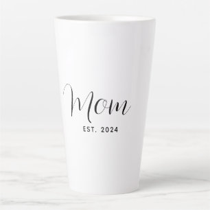 Moeder Script Elegante Moederdag Gevestigd Latte Mok