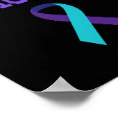 Moeder - Semicolon Gift zelfmoord preventie bewust Poster (Hoek)