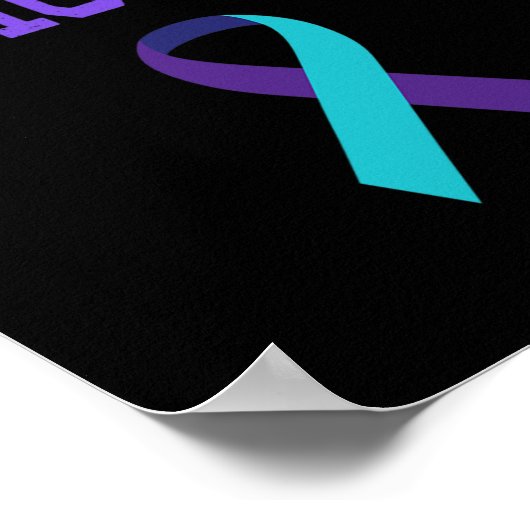 Moeder - Semicolon Gift zelfmoord preventie bewust Poster (Hoek)