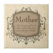 Moeder, Sentimental Message Chandelier Tile Plaque Tegeltje (Voorkant)