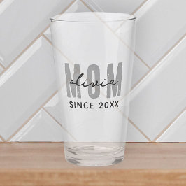 Moeder sinds 20XX Modern Eenvoudig Preppy Glas