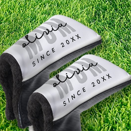 Moeder sinds 20XX Modern Eenvoudig Preppy Golfheadcover