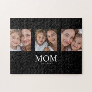 Moeder Stelde Modern Schrift 3 Foto Legpuzzel