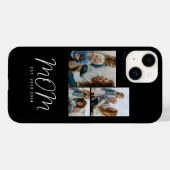 Moeder Stelde Modern Schrift Zwart 3 Foto Case-Mate iPhone Case (Achterkant (horizontaal))
