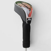 Moeder Stelde Moderne Script Foto Op Golfheadcover (Schuin)