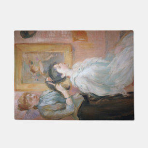 Moeder Styling Dochterhaar (door Berthe Morisot) Deurmat
