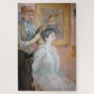 Moeder Styling Dochterhaar (door Berthe Morisot) Legpuzzel