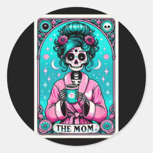 Moeder Tarot Kaart Skelet Moederdag Heks Moeder Sk Ronde Sticker