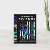 Moeder ter nagedachtenis van mijn moeder zelfmoord kaart (Voorkant)