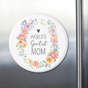 Moeder ter Wereld Aller Tijd Aangepaste Kleurrijke Magneet