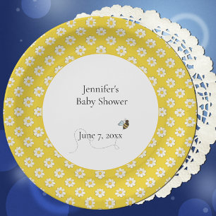 Moeder-tot-Bij Baby Shower  Papieren Bordje