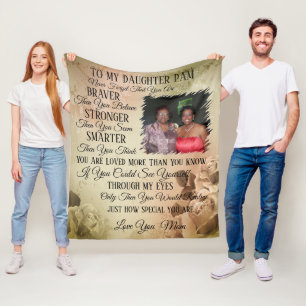 Moeder tot dochter Foto Fleece Blanket
