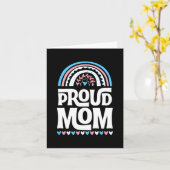 Moeder Transgender Pride Flag Moederdag Bohemian Kaart (Gele Bloem)