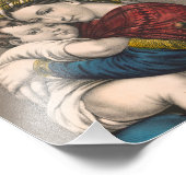 Moeder trouwt met baby Jesus Foto Afdruk (Hoek)