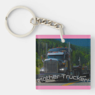 Moeder Trucker! Vrouw Driver Series Sleutelhanger