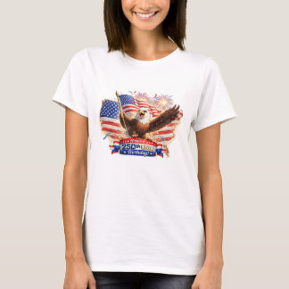 moeder Tshirt Gelukkig 250ste verjaardag VS!