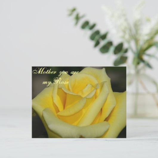 Moeder U bent mijn Roos / Elke Gelegenheid_ Briefk Briefkaart (Staand voorkant)