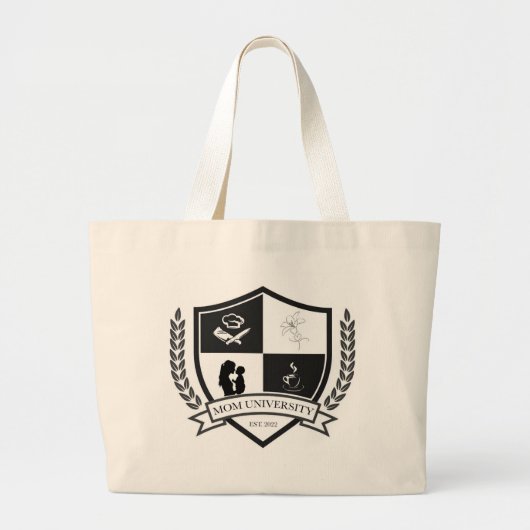 Moeder universiteit test. 2022 grote tote bag (Voorkant)