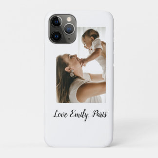 moeder vader foto naam familie vakantie cadeaus pa iPhone 11 pro hoesje