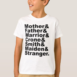 Moeder & Vader & Krijger & Kraai & Smid & Maagd T-shirt
