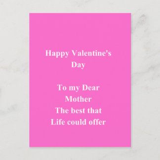 Moeder Valentijnsdag Feestdagenkaart