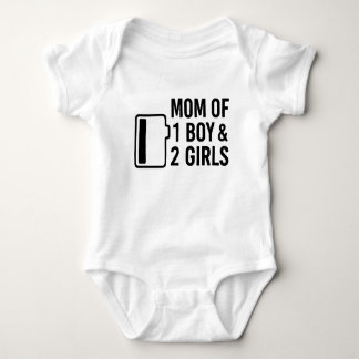 Moeder van 1 jongen en 2 meisjes romper