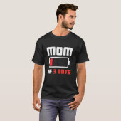 Moeder van 3 jongens Grappige Moederdag T-shirt (Voorkant volledig)