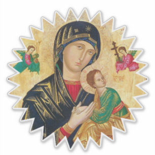 Moeder van Altijddurende Hulp Sticker