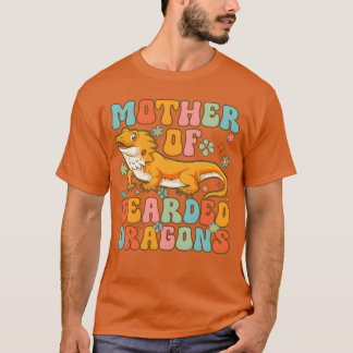 Moeder van baardagamen Groovy Bearded Dragon T-shirt