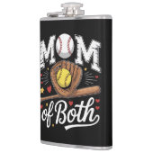 Moeder van beide Game Day Honkbal Softbal Heupfles (Links)