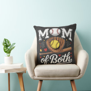 Moeder van beide Game Day Honkbal Softbal  Kussen