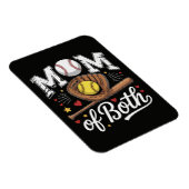 Moeder van beide Game Day Honkbal Softbal Magneet (Rechterzijde)