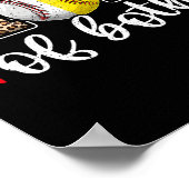 Moeder van beide Leopard Game Day Baseball Softbal Poster (Hoek)