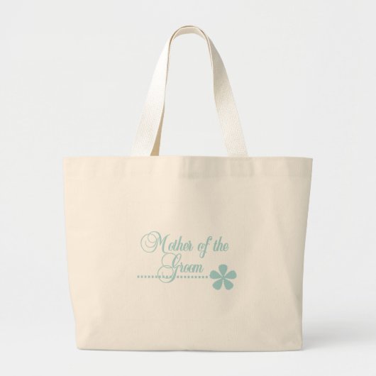 Moeder van Blauwgroen elegantie van Groom Grote Tote Bag (Voorkant)