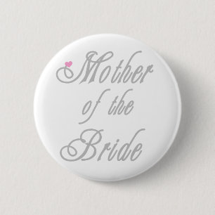 Moeder van Bride Classy Grays Ronde Button 5,7 Cm