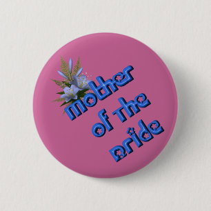 Moeder van Bride Flower Bouquet Wedding Button Pin