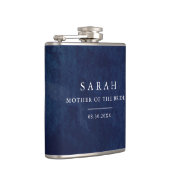 Moeder van Bride Gift Waterverf Blue Wedding Flask Heupfles (Rechts)