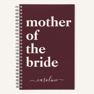 Moeder van Bride Minimalistische Moderne Douane Bo Notitieboek