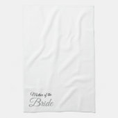Moeder van Bride Script Gray Theedoek (Verticaal)
