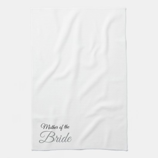 Moeder van Bride Script Gray Theedoek (Verticaal)