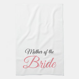 Moeder van Bride Script Roze Theedoek
