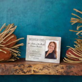 Moeder van bride Stars Gereserveerde herdenkingswe Fotoplaat (Zijkant)