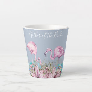 MOEDER-VAN-BRUID Blushing Flamingo Tropische bruil Latte Mok