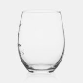 Moeder van bruid wijnglas zonder voet (Links)