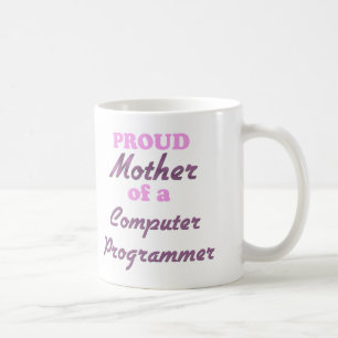 Moeder van computerprogrammeur koffiemok